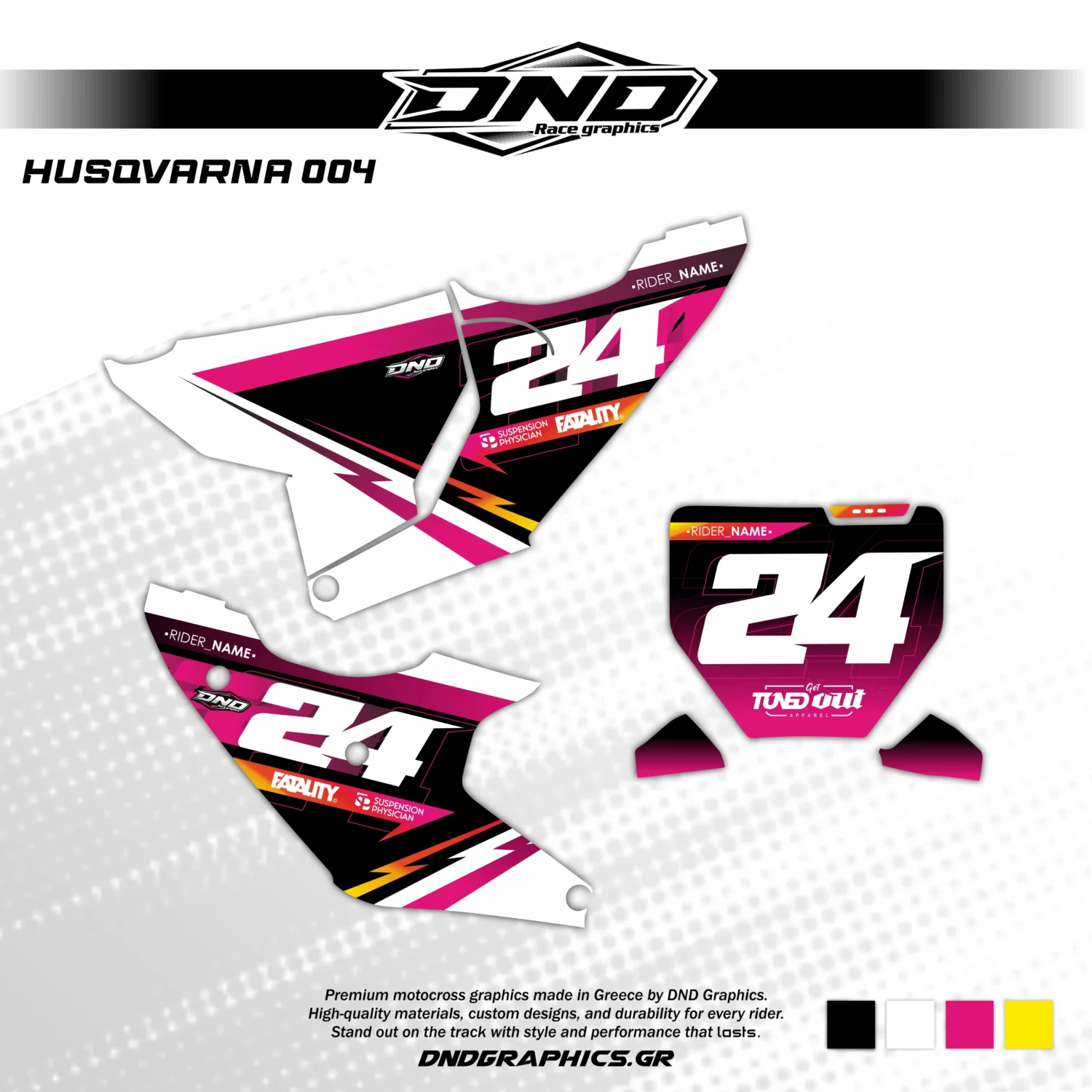 HUSQVARNA | HUSQVARNA 004 number plates - DnD Graphics