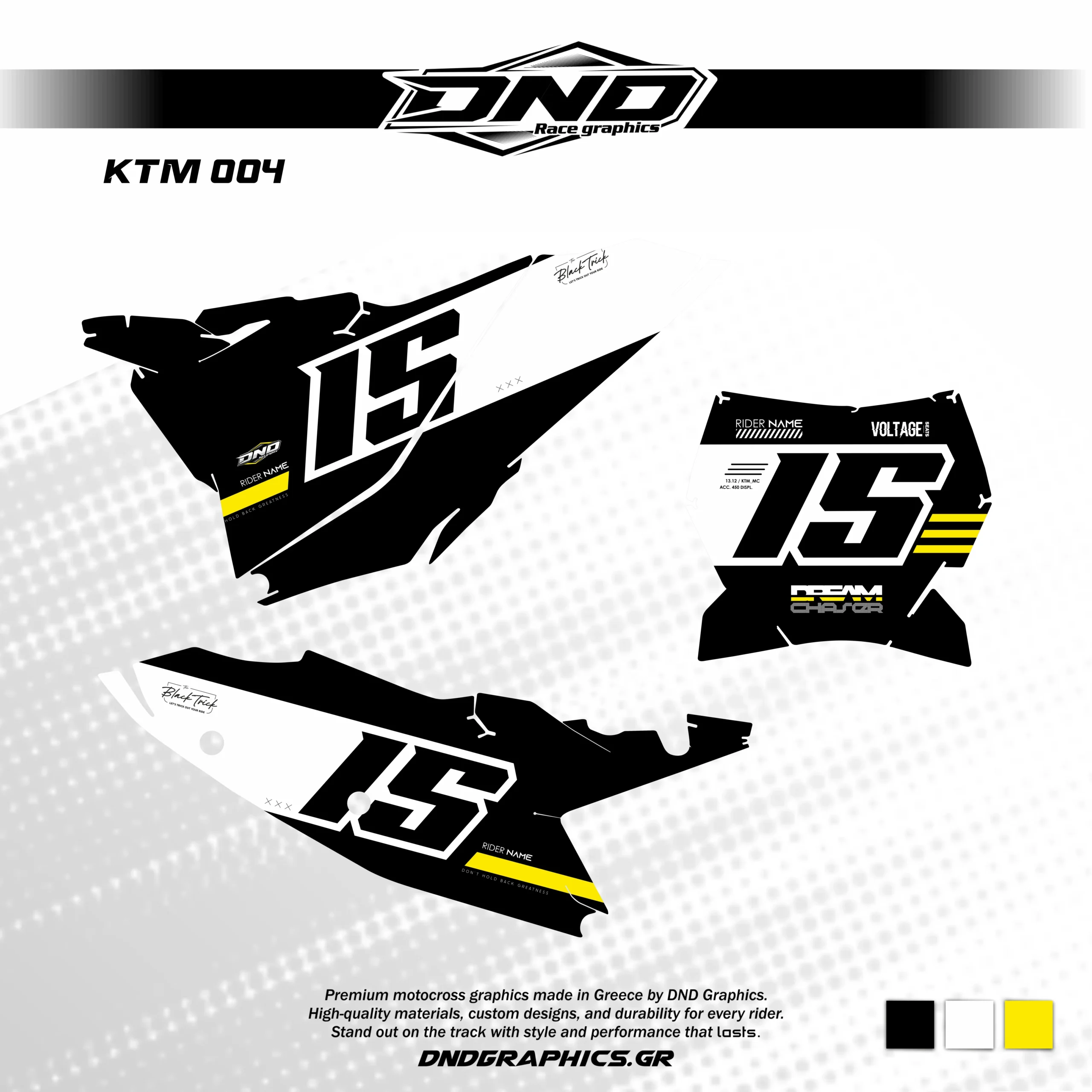KTM | KTM 004 number plates - DnD Graphics