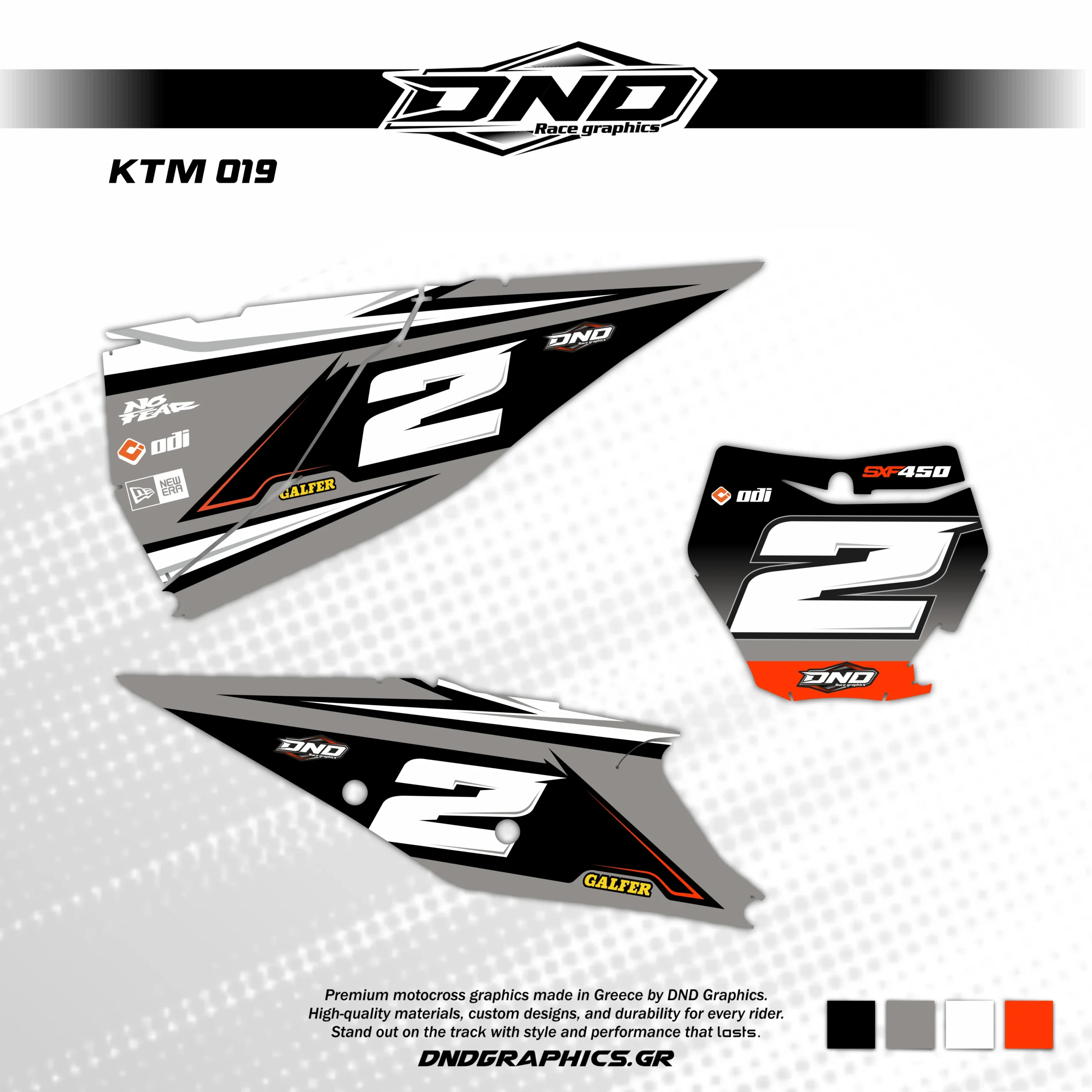 KTM | KTM 019 number plates - DnD Graphics
