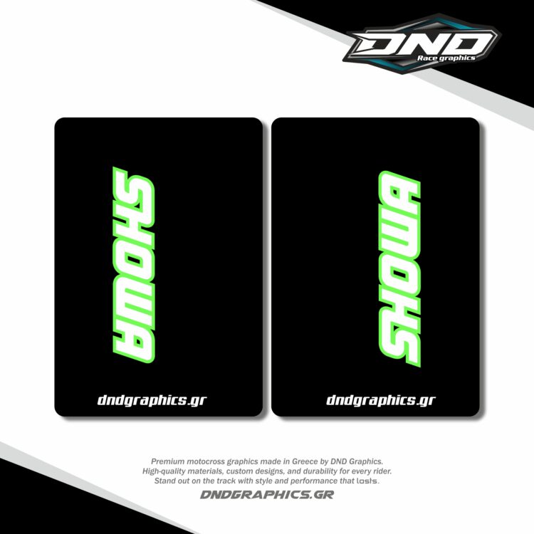 SHOWA FORK PROTECTION green white