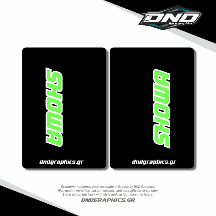 SHOWA FORK PROTECTION white green
