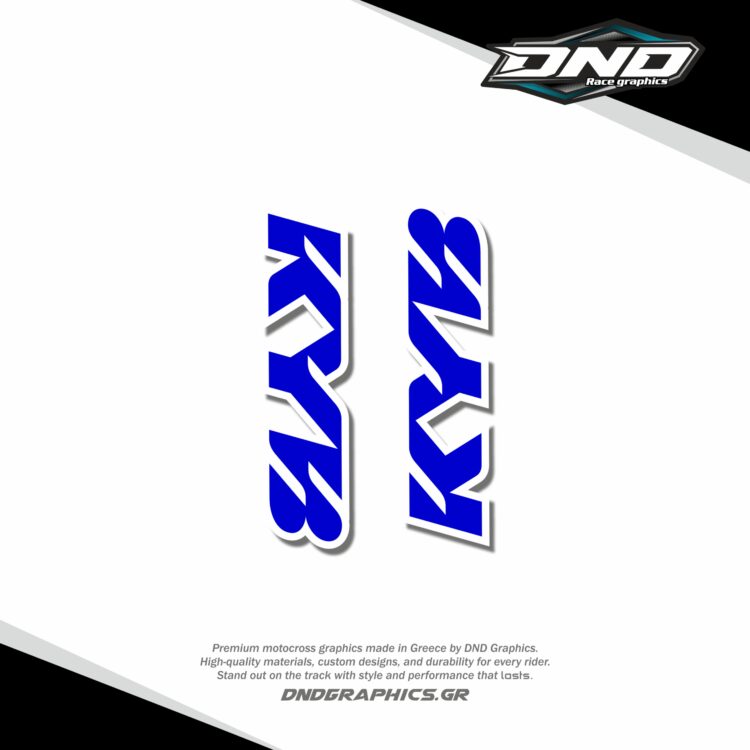 KYB FORK PROTECTION white blue cut