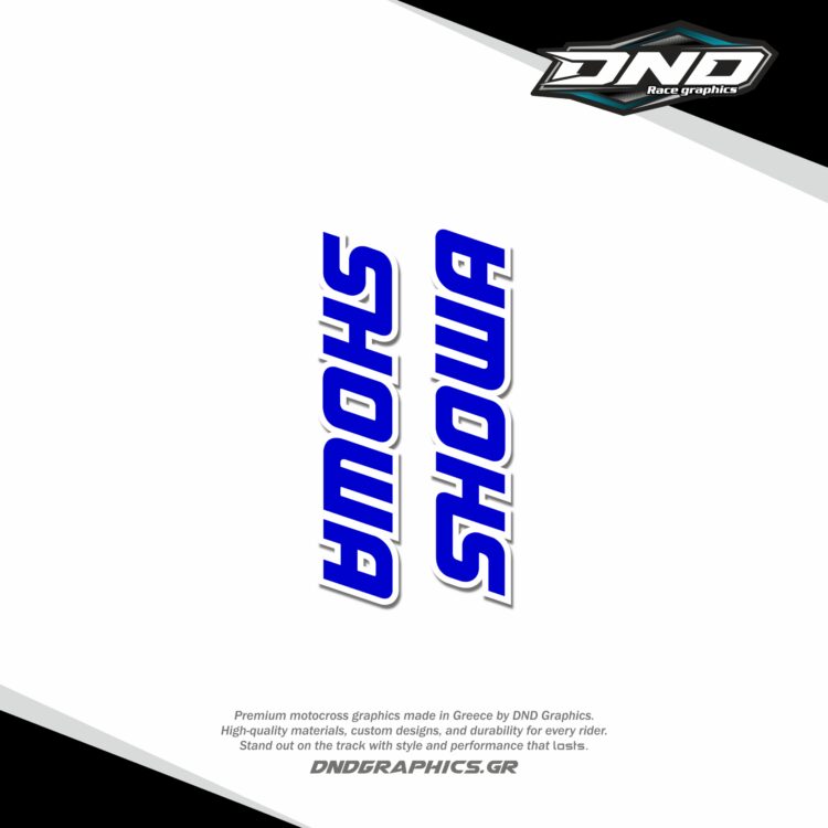 SHOWA FORK PROTECTION white blue cut