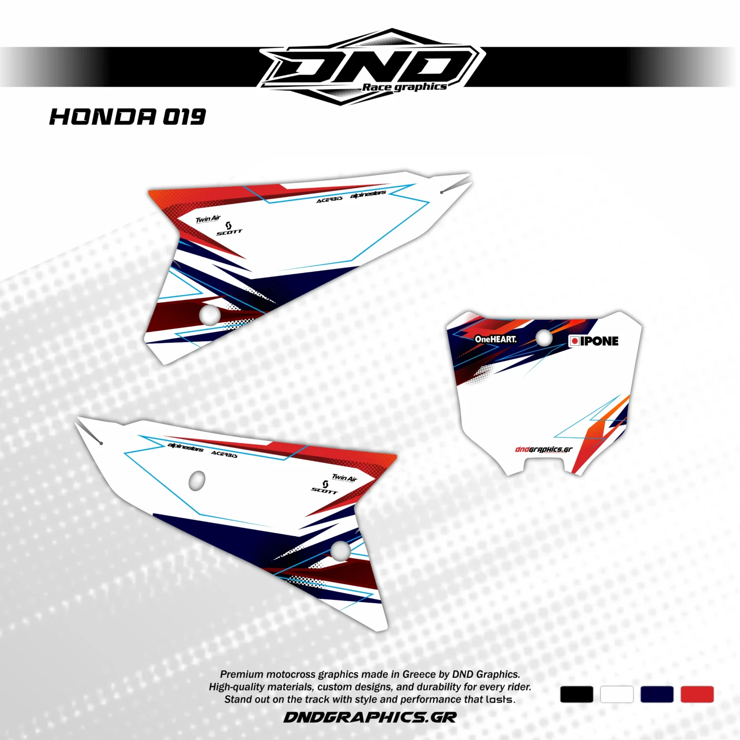 HONDA | HONDA 019 number plates - DnD Graphics