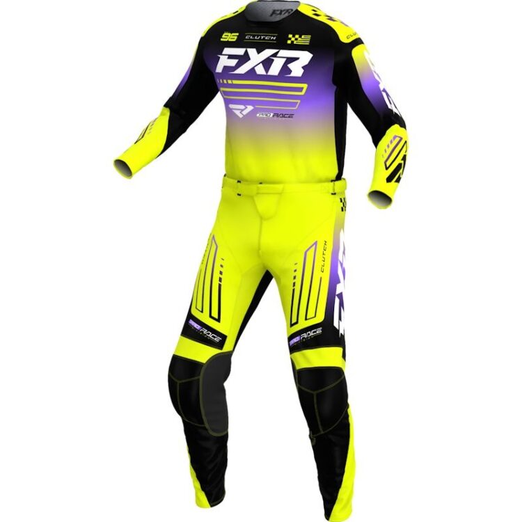 Στολή FXR MX Clutch HiVis / Black / Purple