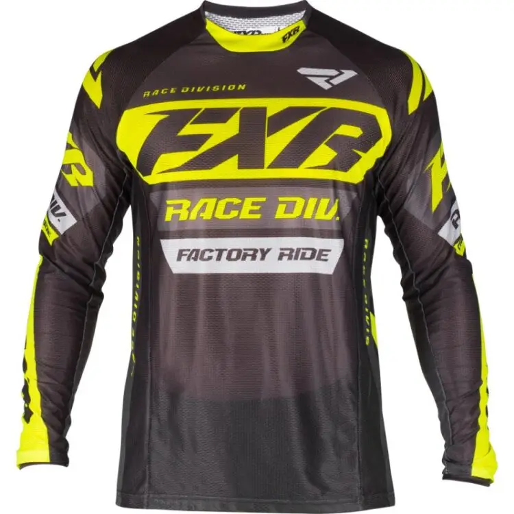 Μπλούζα MX FXR Revo 19 Black / HiVis / Grey