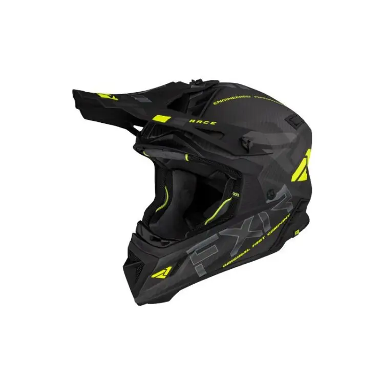 FXR Κράνος Helium Carbon Hi Vis / Charcoal