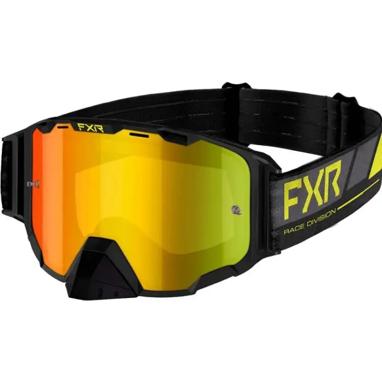 FXR Μάσκα Maverick (+ Extra Clear Φακός) Black / Charcoal / Hi Vis
