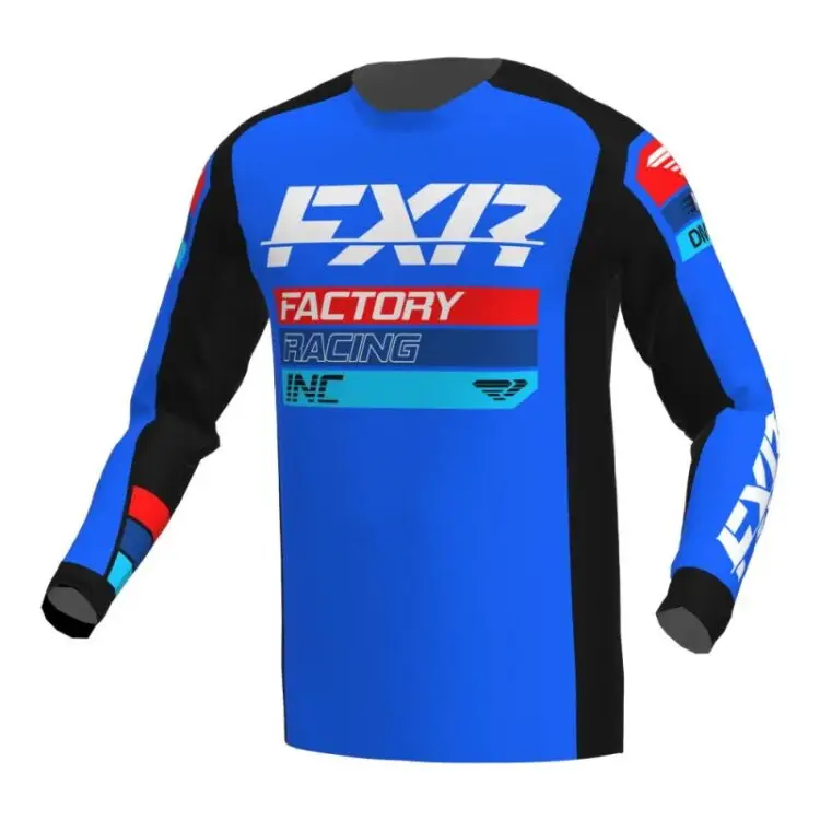FXR Μπλούζα MX Clutch Black/Blue/Red