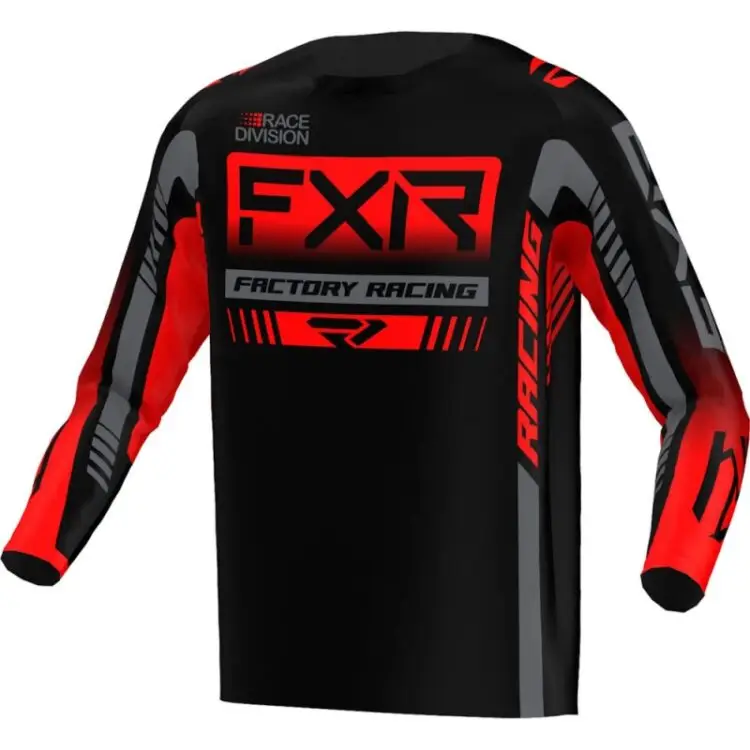 FXR Μπλούζα MX Clutch Pro Black/Red/Char