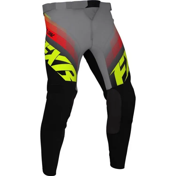 FXR Παντελόνι MX Clutch Black / Grey / Hi-Vis / Nuke Red