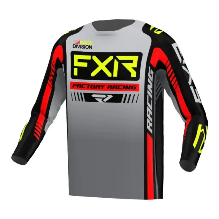 FXR Μπλούζα MX Clutch Pro Grey/Black/HiVis