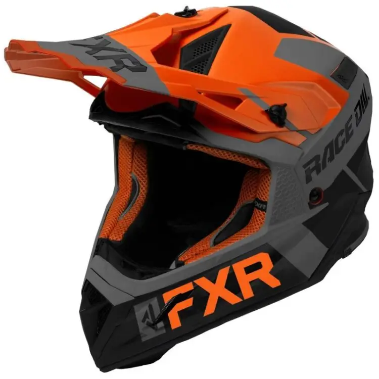 Κράνος FXR Helium Race Div Helmet 20 Orange / Black / Charcoal